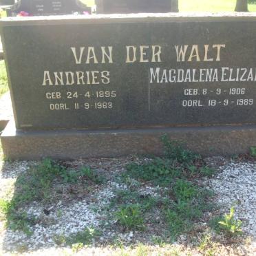 WALT Andries, van der 1895-1963 &amp; Magdalena Elizabeth 1906-1989