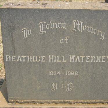 WATERMEYER Beatrice Hill 1894-1966
