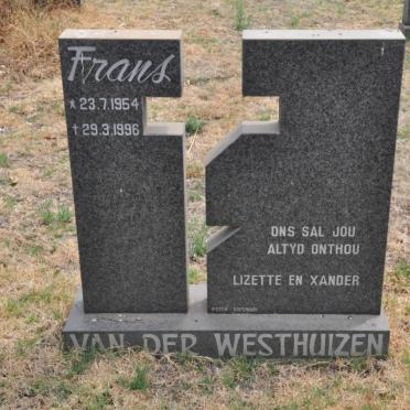 WESTHUIZEN Frans, van der 1954-1996