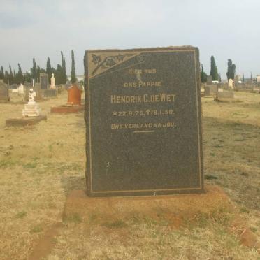 WET Hendrik C., de 1875-1950