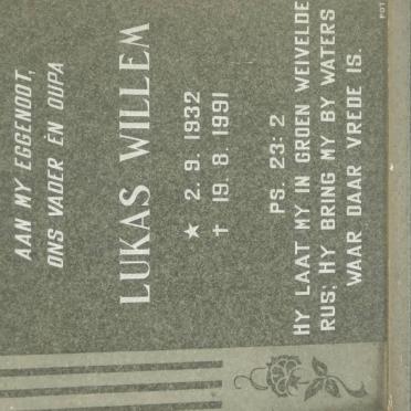WEITSZ Lukas Willem 1932-1991