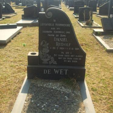WET Daniël Rudolf, de 1904-1984