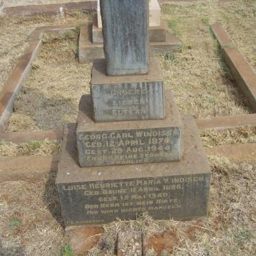 WINDISCH Georg Carl 1870-1944 &amp; Luise Henriette Maria BRUNE 1886-1940