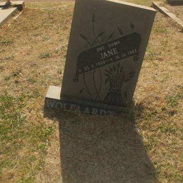 WOLFAARDT Jane 1900-1982