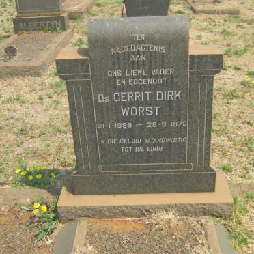 WORST Gerrit Dirk 1889-1970