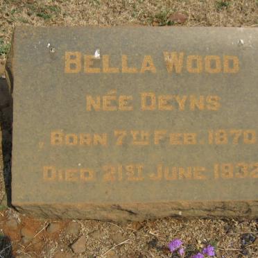 WOOD Bella nee DEYNS 1870-1932