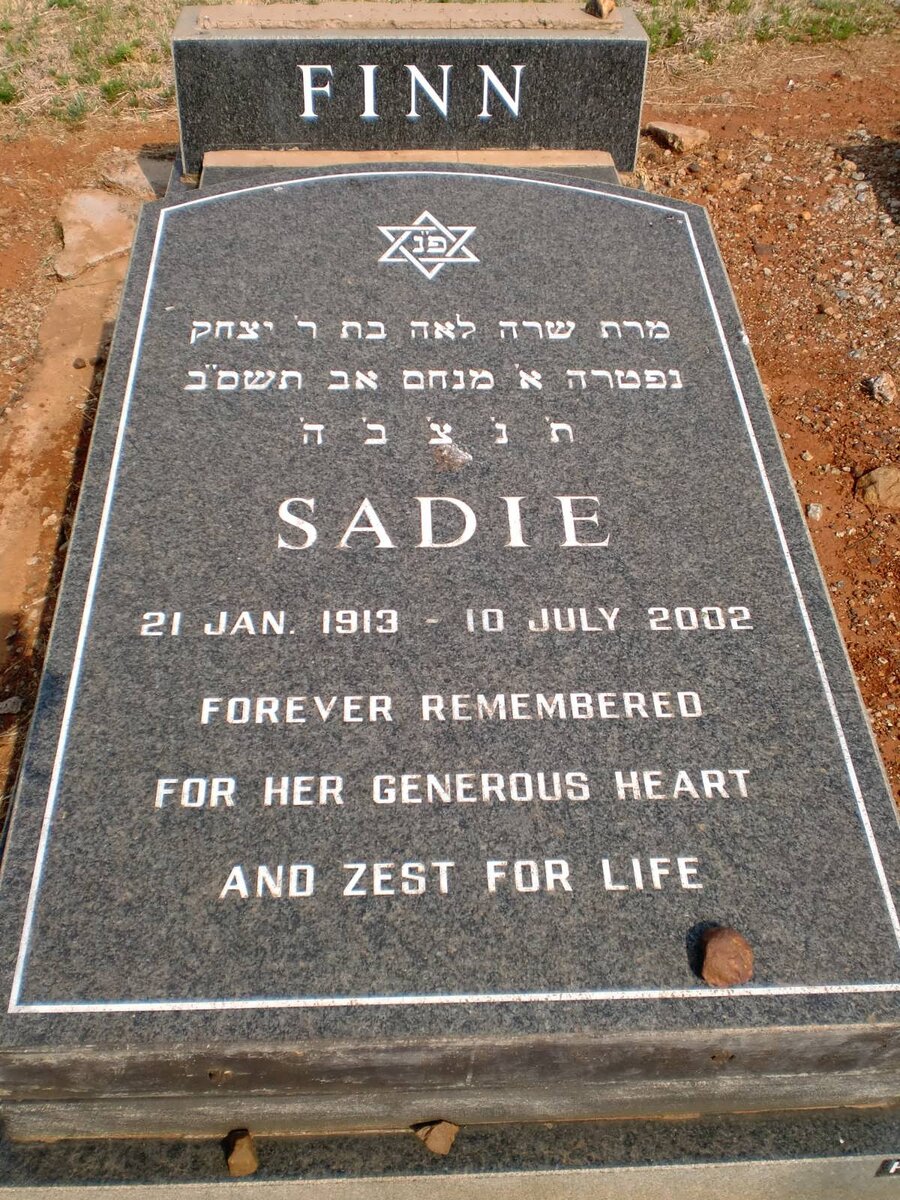 FINN Sadie 1913-2002