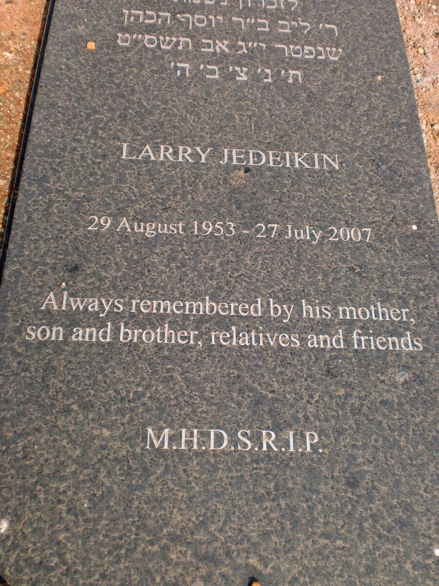 JEDEIKIN Larry 1953-2007