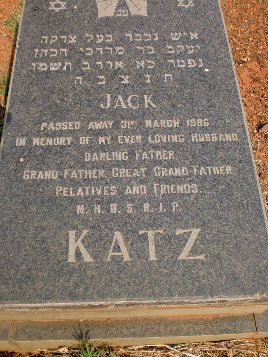 KATZ Jack -1986