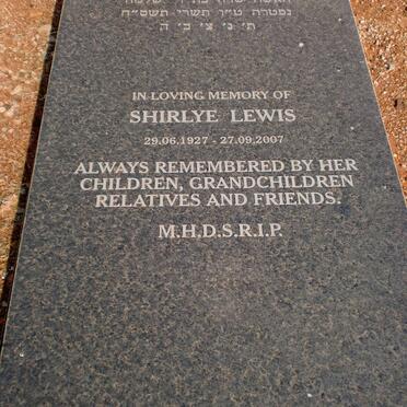 LEWIS Shirlye 1927-2007