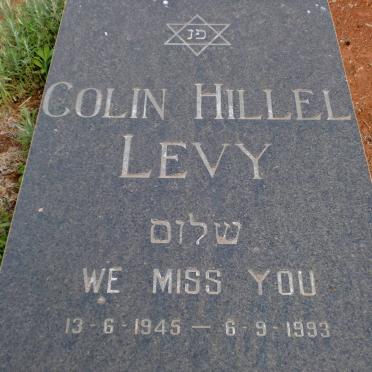 LEVY Colin Hillel 1945-1993