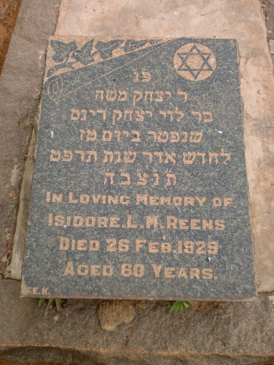 REENS Isidore L.M. -1929