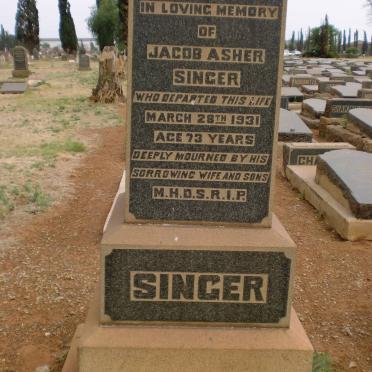 SINGER Jacob Asher -1931