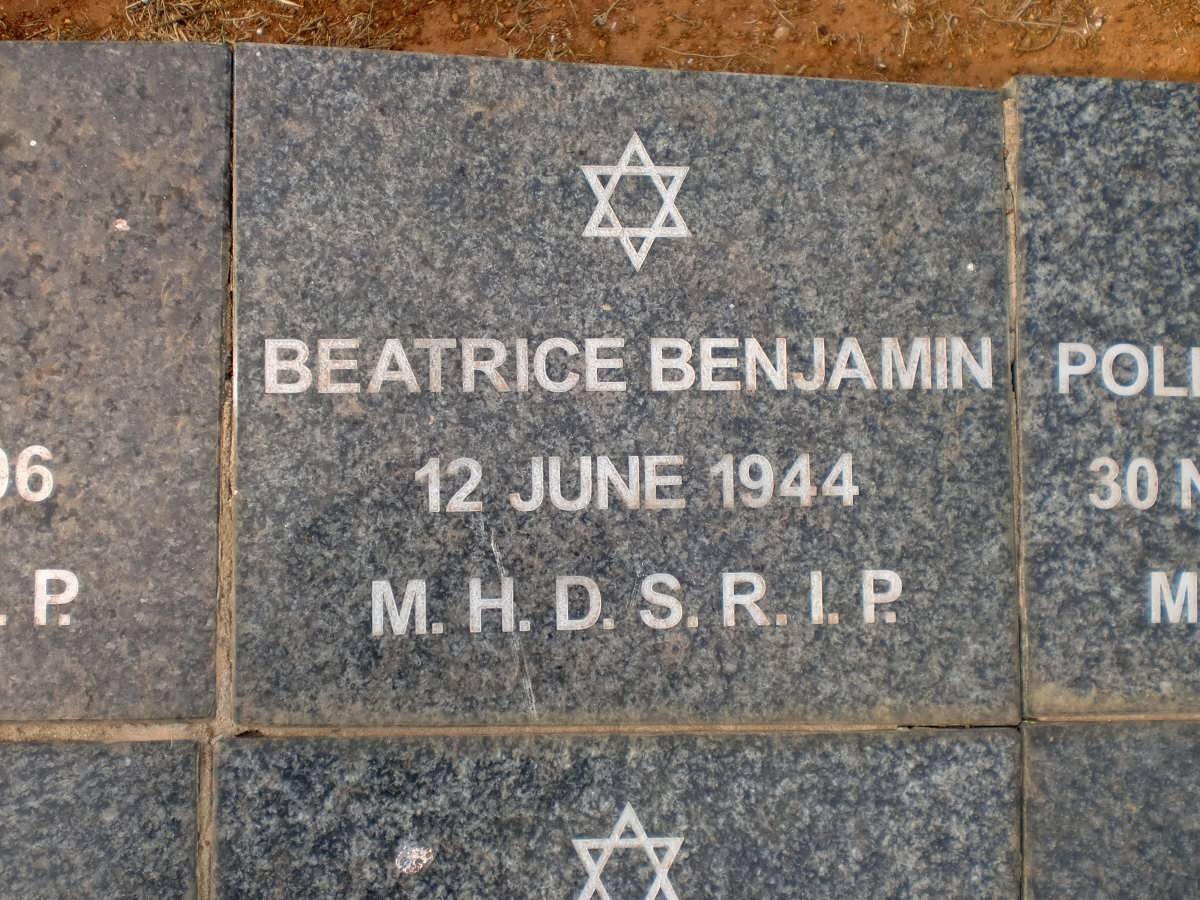 BENJAMIN Beatrice -1944