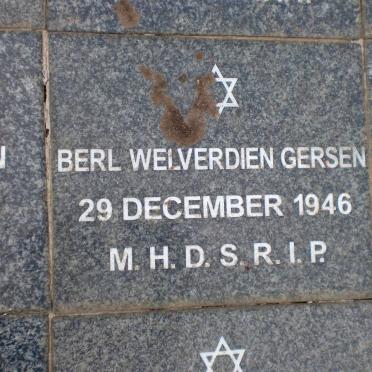 GERSEN Berl Welverdien -1946