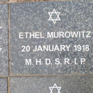 MUROWITZ Ethel -1918