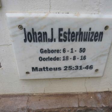 ESTERHUIZEN Johan J. 1950-2016