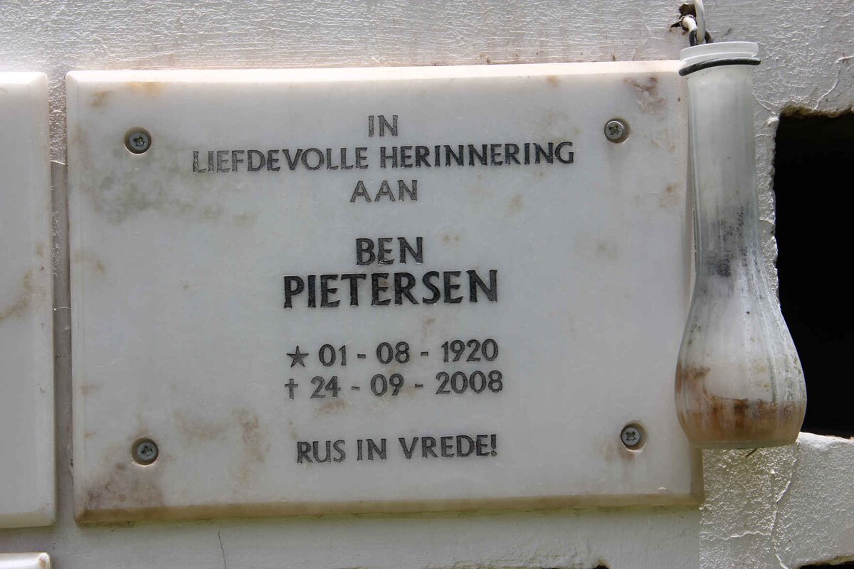 PIETERSEN Ben 1920-2008