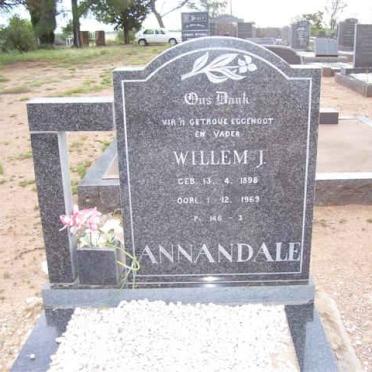 ANNANDALE Willem J. 1898-1969