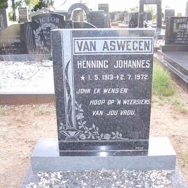 ASWEGEN Henning Johannes, van 1913-1972