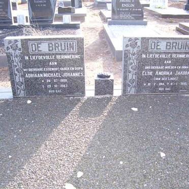 BRUIN Adriaan Michael Johannes, de 1908-1987 &amp; Elsie Andrika Jakoba VAN DER LINDE 1914-1995