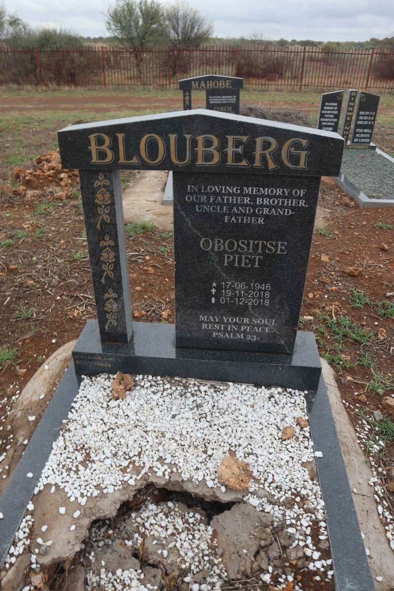 BLOUBERG Obositse Piet 1946-2018