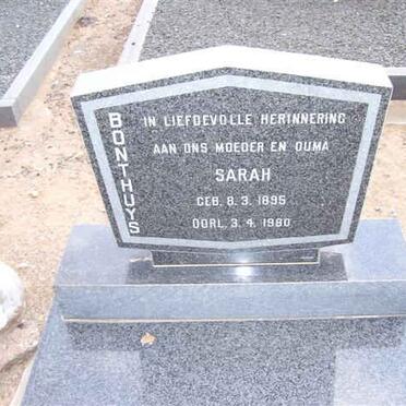 BONTHUYS  Sarah 1896-1980