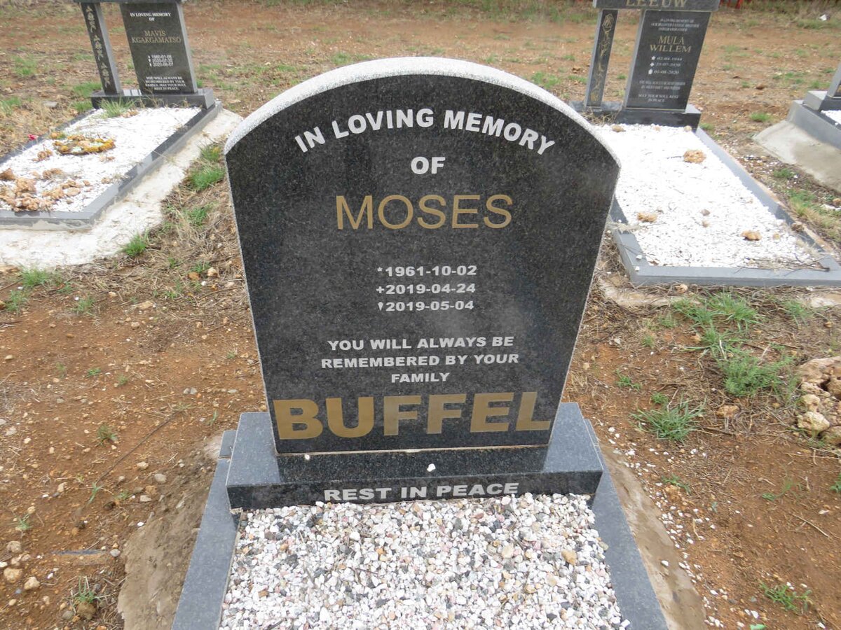 BUFFEL Moses 1961-2019