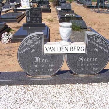 BERG Ben, van den 1888-1986 &amp; Sannie 1895-1989