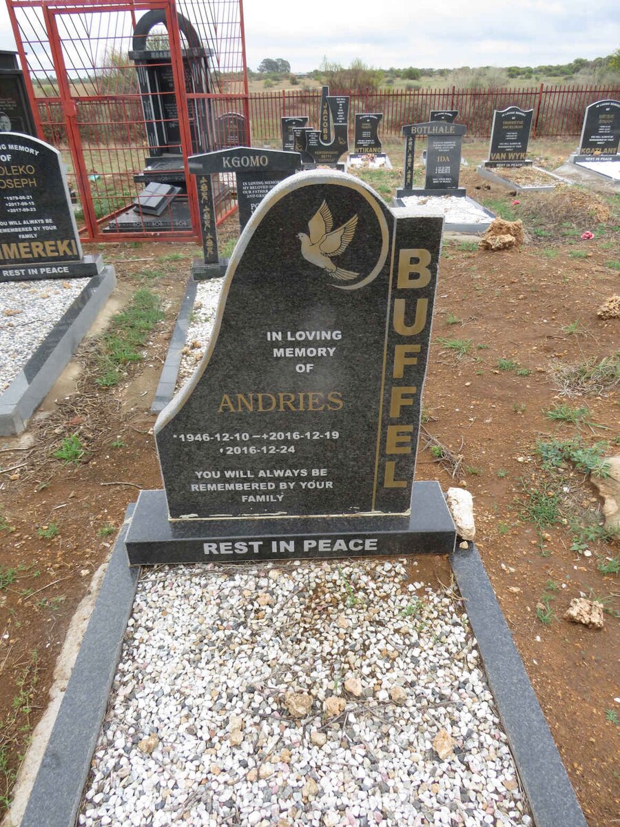 BUFFEL Andries 1946-2016