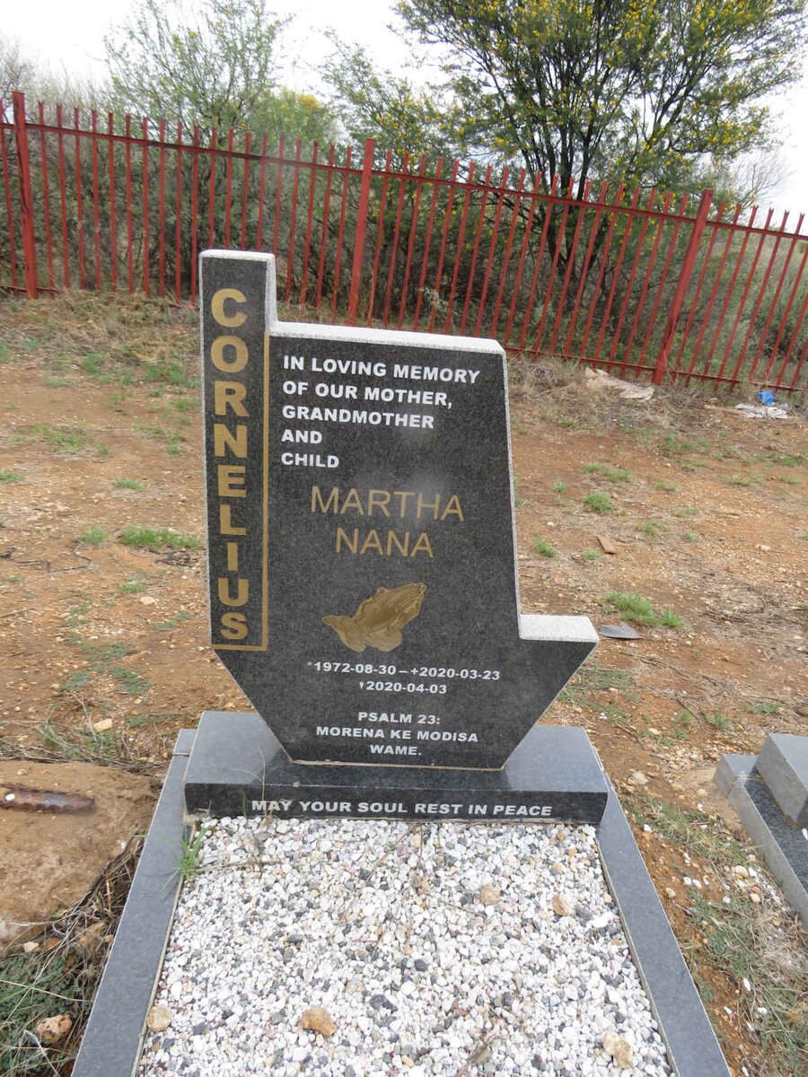 CORNELIUS Martha Nana 1972-2020