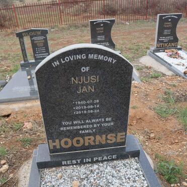HOORNSE Njusi Jan 1940-2019