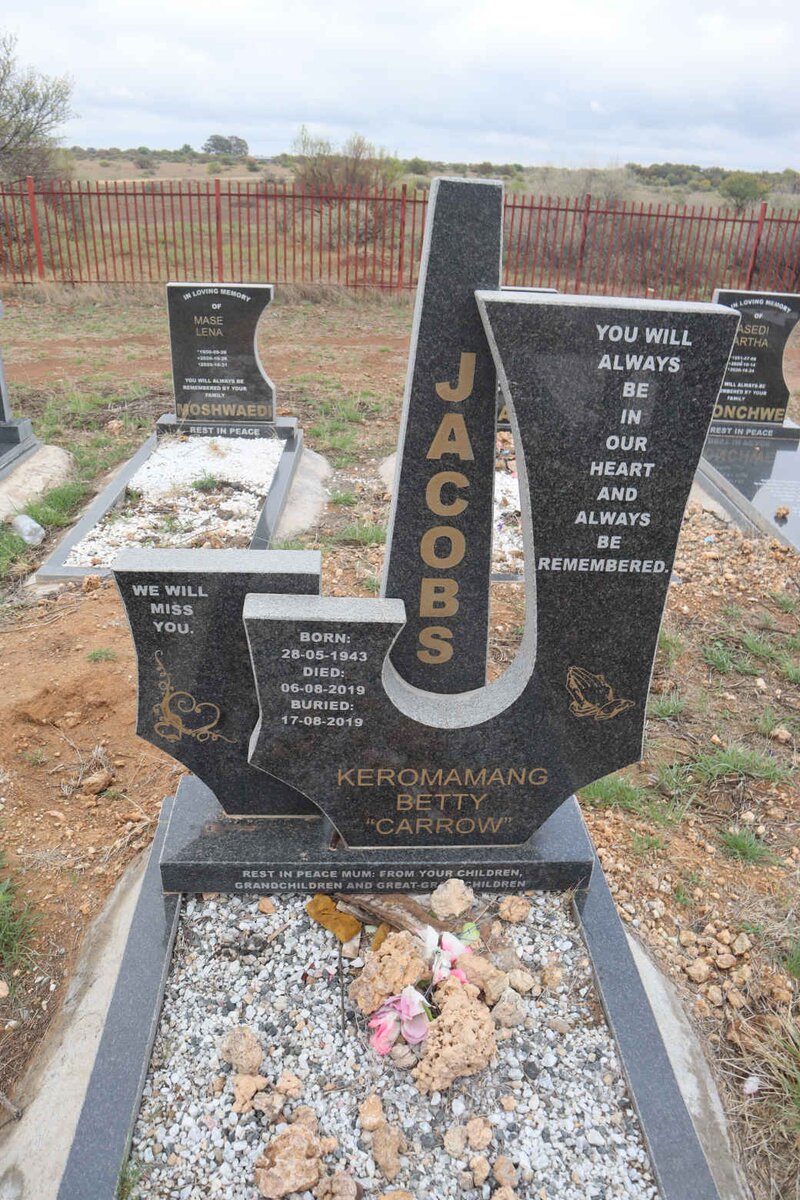 JACOBS Keromamang Betty 1943-2019