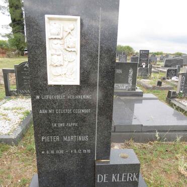 KLERK Pieter Martinus, de 1930-1970