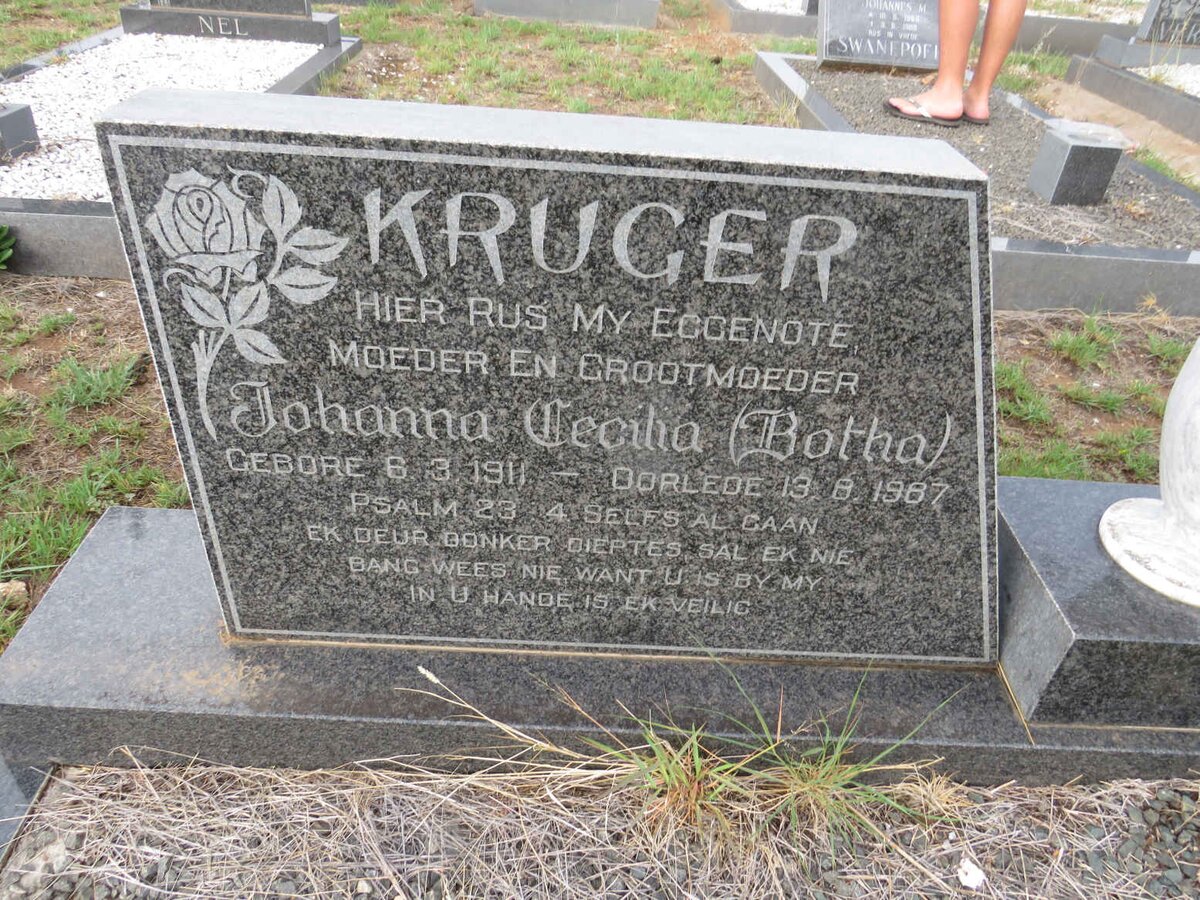 KRUGER Hendrik Abraham 1908-2000 &amp; Johanna Cecilia BOTHA 1911-1987 _3