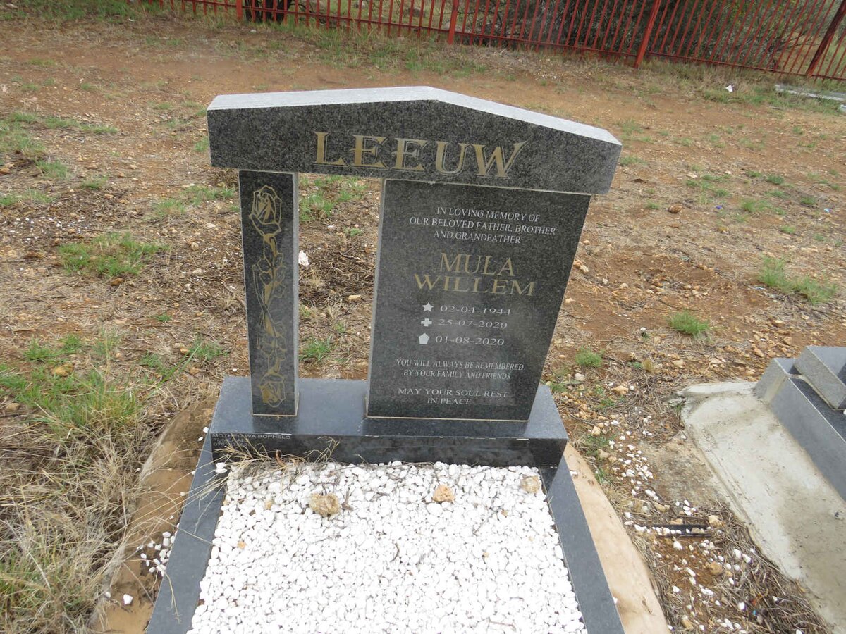 LEEUW Mula Willem 1944-2020