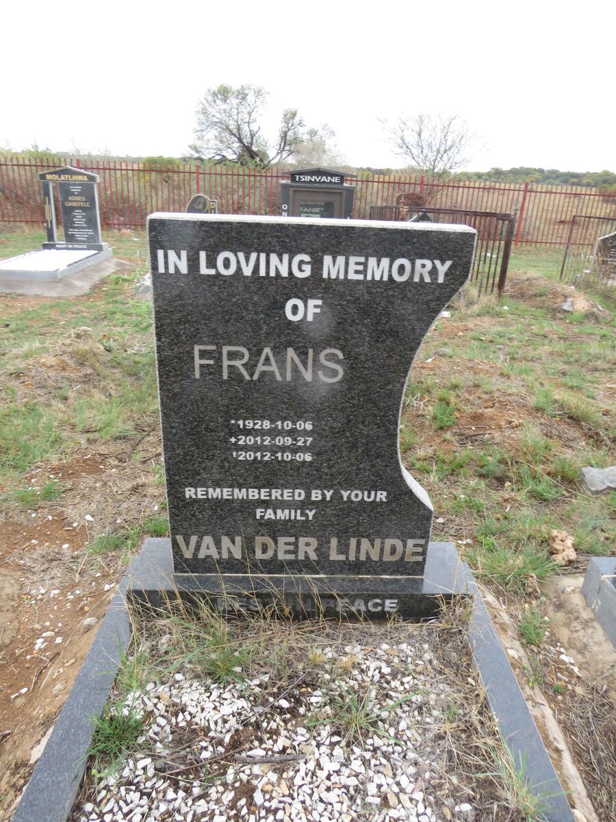 LINDE Frans, van der 1928-2012