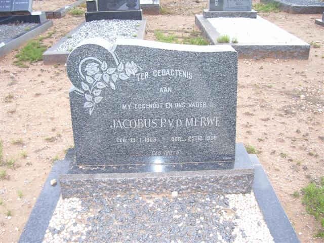 MERWE Jacobus P., v.d. 1903-1998