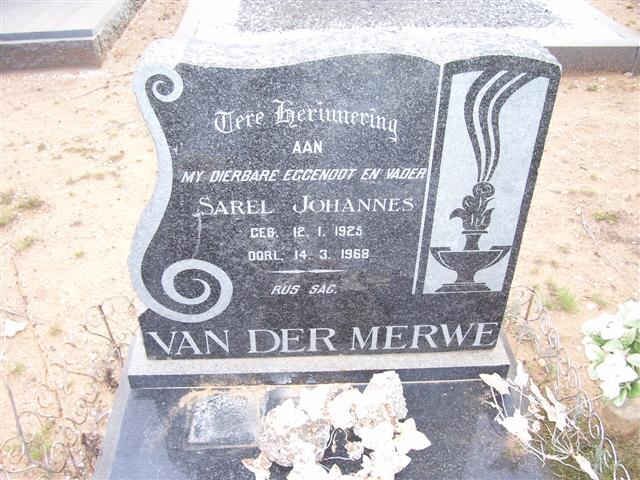 MERWE Sarel Johannes, van der 1925-1968