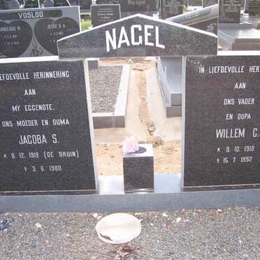 NAGEL Willem C. 1910-1992 &amp; Jacoba S. DE BRUIN 1919-1980