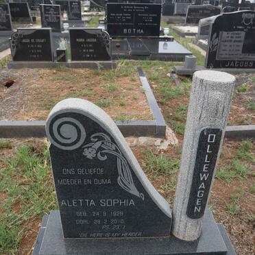 OLLEWAGEN Aletta Sophia 1928-2010