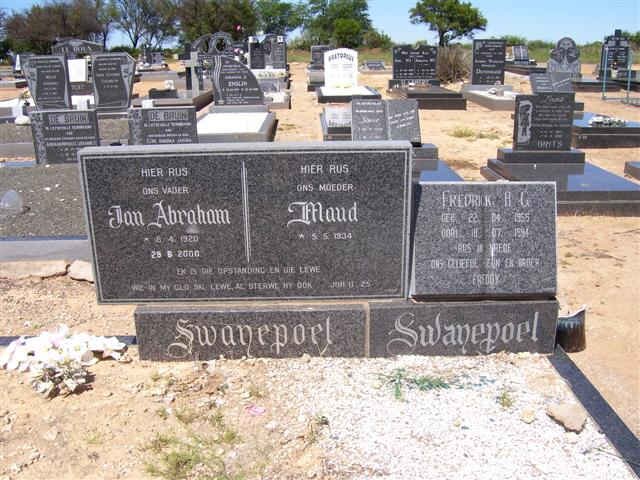 SWANEPOEL Jan Abraham 1920-2000 & Maud 1934- :: SWANEPOEL Fredrick H.G. 1955-1994 _1