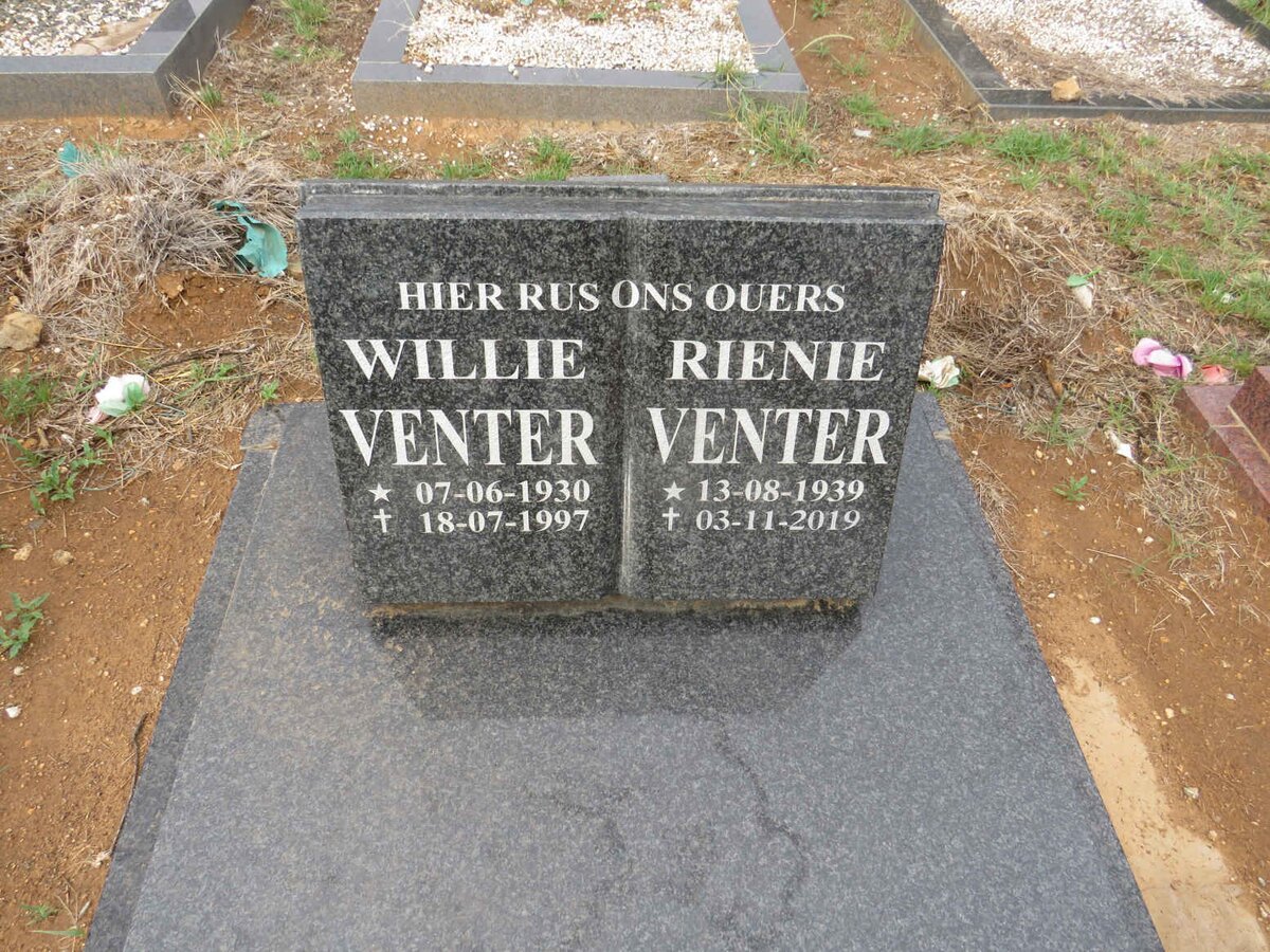 VENTER Willie 1930-1997 & Rienie 1939-2019