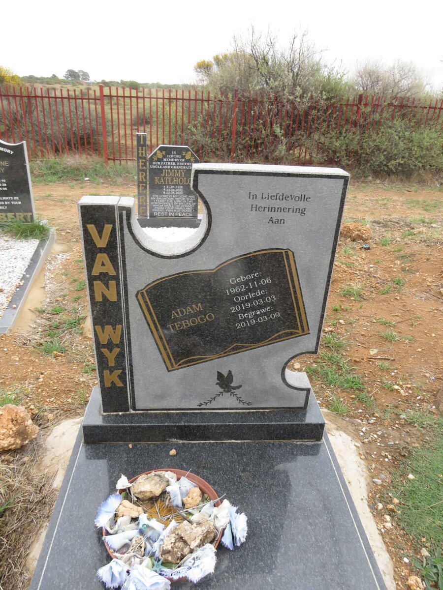 WYK Adam Tebogo, van 1962-2019