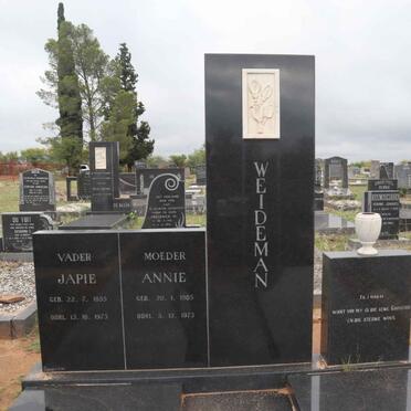 WEIDEMAN Japie 1895-1973 & Annie 1905-1973 _1