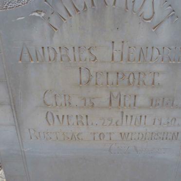 DELPORT Andries Hendrik 1867-1930