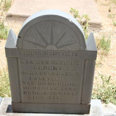 ROMBURGH Johannes Daniel, van 1936-1945