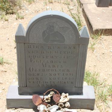 OBERHOLZER Elizabeth Maria 1937-1940