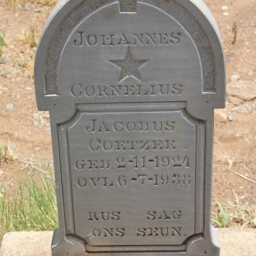 COETZEE Johannes Cornelius Jacobus 1924-1938