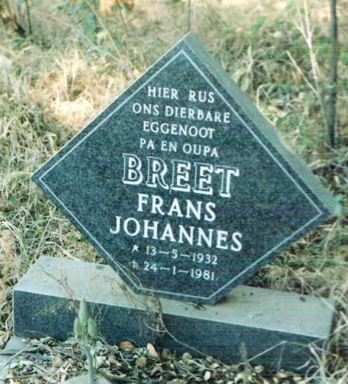 BREET Frans Johannes 1932-1981